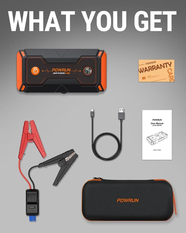 Detalle de Powrun P-ONE Jump Starter 2000A