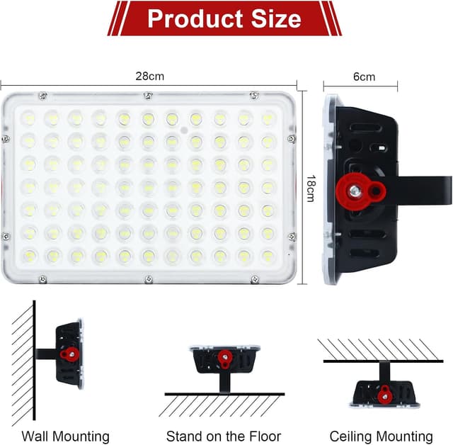 Thumbnail 2 de CREATESTAR Faretto Led Esterno 20000LM 200W