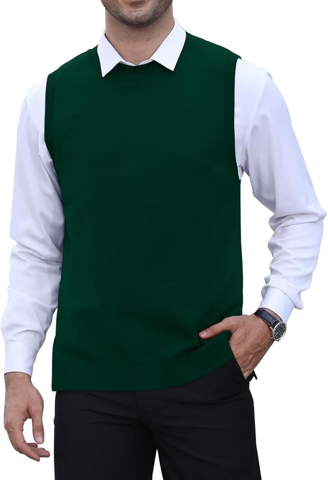 Thumbnail 6 de KUYIGO Herren Strickweste mit Rundhals