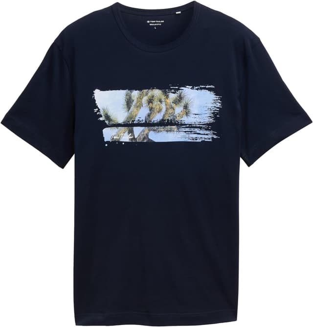 Detalle 2 de TOM TAILOR 1046712 T-shirt da uomo con stampa fotografica frontale