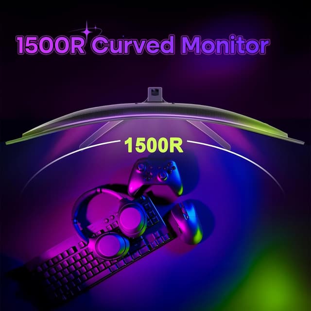 Detalle 1 de Amzfast AMZG32C1Q 32 Zoll Curved Gaming Monitor 180Hz
