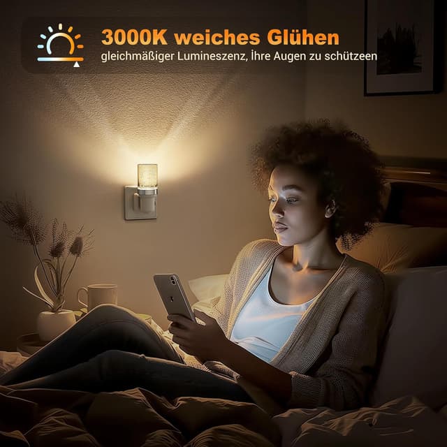Detalle 1 de JandCase Nachtlicht Steckdose 3000K 0-100 LM