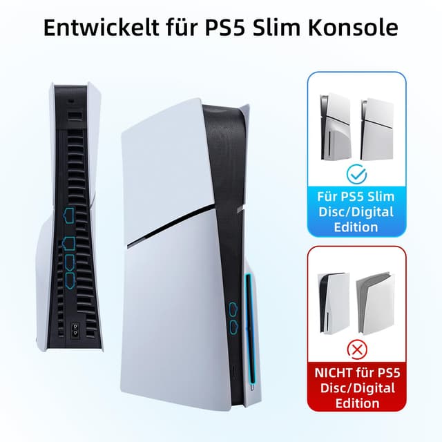Detalle de Mcbazel PS5 Slim Staubschutznetz Set 8-teilig