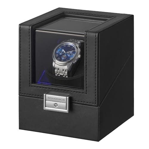 Detalle de SONGMICS enrollador automático de reloj 4 modos