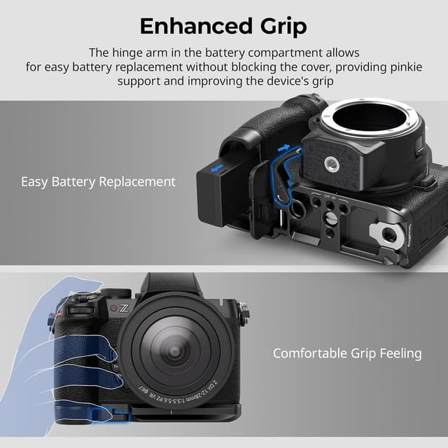 Detalle 2 de SmallRig plaque de base Z50 II pour Nikon Z50 II avec dégagement rapide Arca et interfaces 1/4”-20, QD