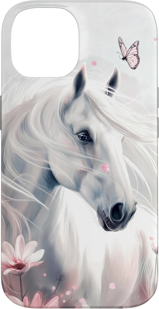 Detalle 2 de Cheval Fleurs Papillon coque iPhone 14 Plus