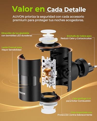 Thumbnail 6 de AUVON lámpara de noche con sensor 90°