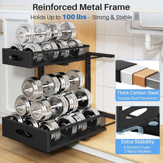 Thumbnail 6 de Under Sink Organizer 2 Pack 2 Tier