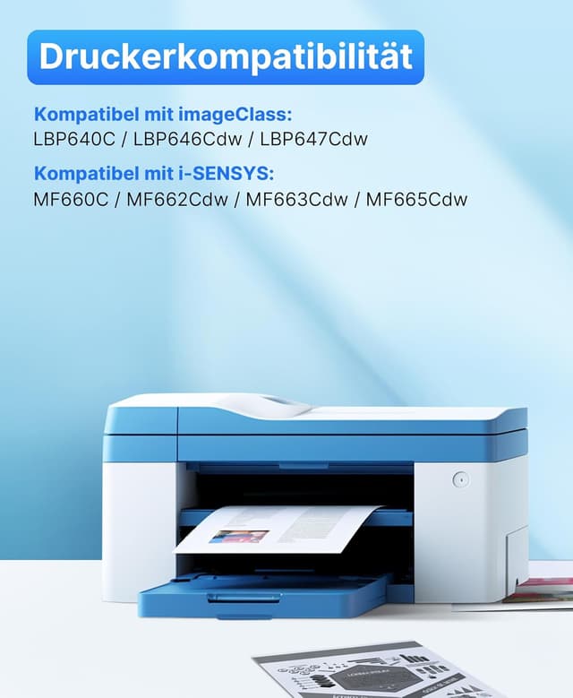 Detalle 2 de SODFACE 075/075H Toner 4er-Set kompatibel für Canon i-SENSYS LBP647Cdw & MF662Cdw