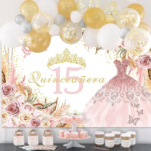 Thumbnail 4 de APROPHIC Quinceañera Hintergrund 210x150 cm