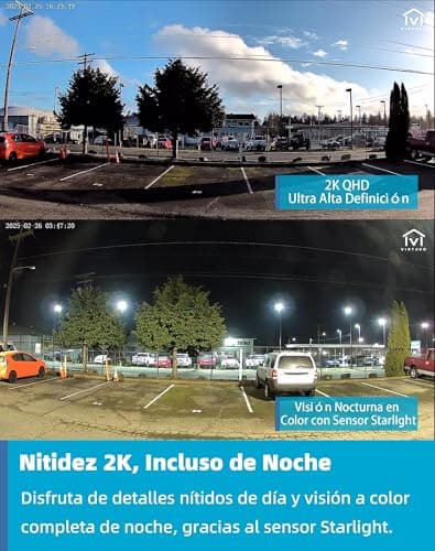 Detalle 2 de virtavo Cámara de Seguridad 2K Indoor/Outdoor WiFi