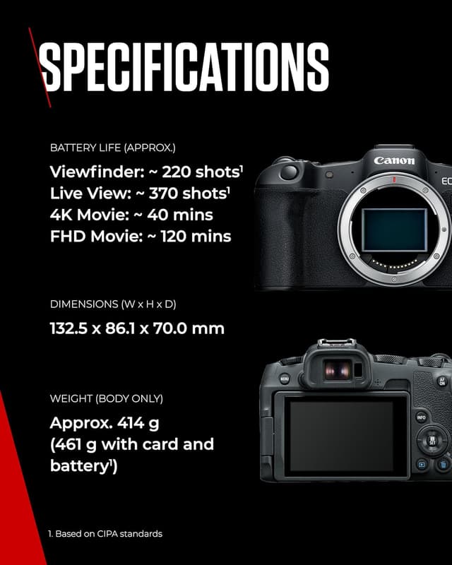 Thumbnail 5 de Canon EOS R8 24.2MP full‑frame mirrorless camera