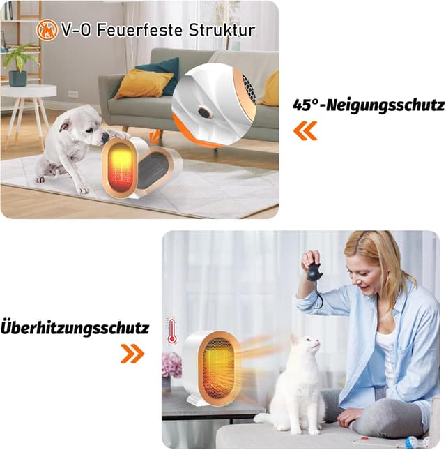 Thumbnail 4 de Stufetta elettrica basso consumo 800W per bagno e dormitorio