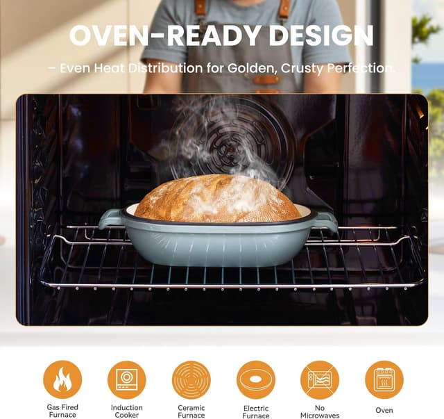 Thumbnail 2 de FRRLY Enameled Cast Iron Dutch Oven 2.8 QT 🍲