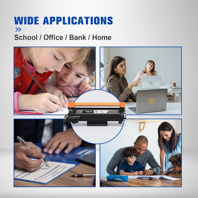 Thumbnail 6 de Q-image TN2510 TN 2510 compatible toner cartridge (2x black) for selected Brother laser printers