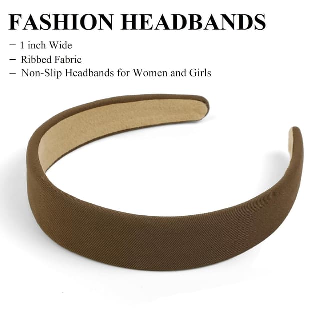 Thumbnail 2 de Huachi Headbands 1 inch Wide Non Slip Headband for Women 🎀