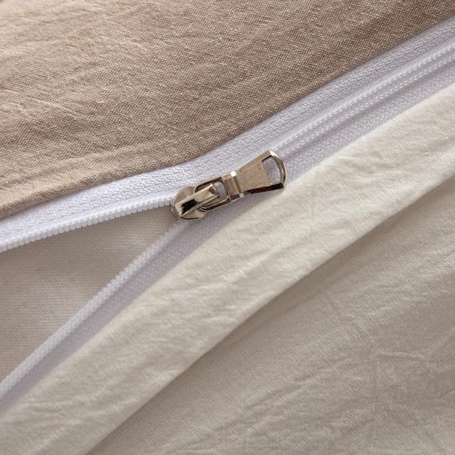 Thumbnail 4 de Nesture Bettwäsche 135x200 Baumwolle Beig/Weiß