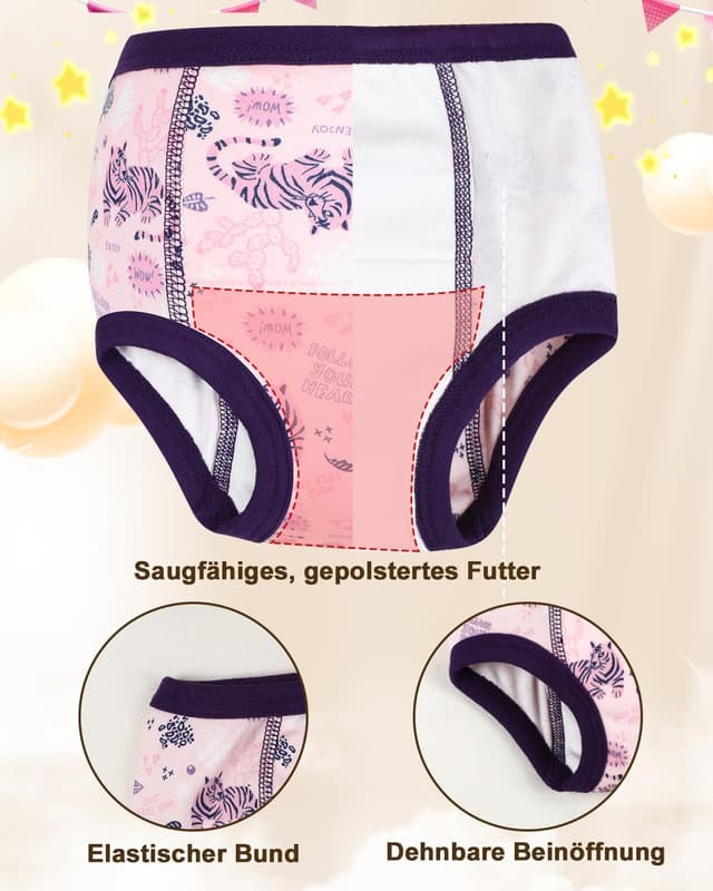 Detalle de FLYISH Jungen Trainingshose im 6er/4er Pack – weich, saugfähig, 100% Baumwolle