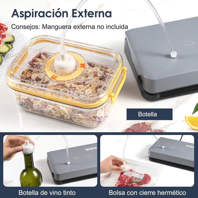 Thumbnail 4 de YASHE Envasadora al Vacío 5 en 1 para Cocina