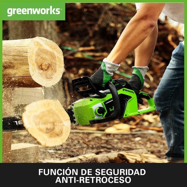 Thumbnail 2 de Greenworks GD40CS18K2X Motosierra a Batería 🪚