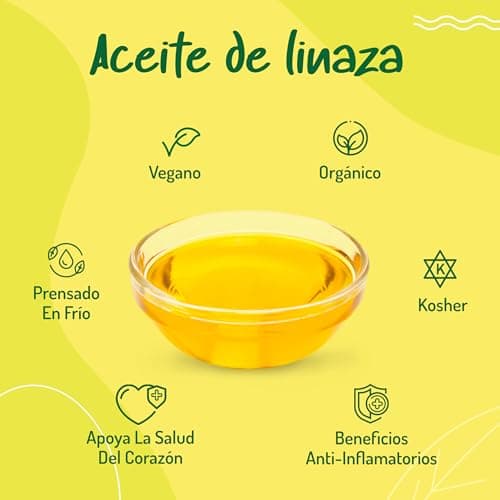 Thumbnail 3 de Aceite de Lino Ecológico 500ml 🌱 Prensado en Frío, Bio
