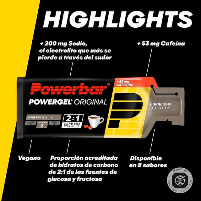 Thumbnail 3 de Powerbar PowerGel Original Espresso 24x41g ☕️ Energía con Cafeína