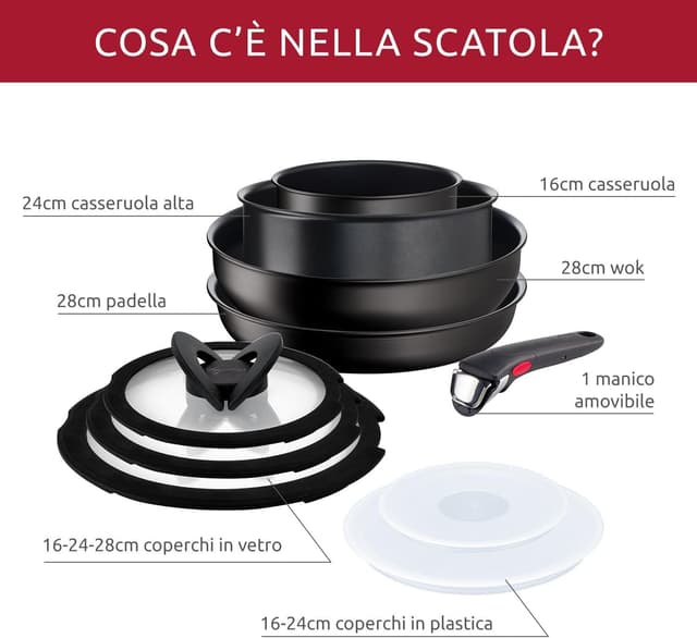 Detalle 2 de Lagostina Ingenio Intensive Pro Set 10 pezzi