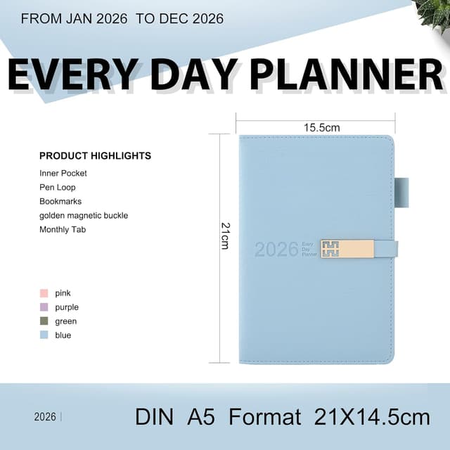 Thumbnail 6 de Agenda 2026 A5 página por día 📒