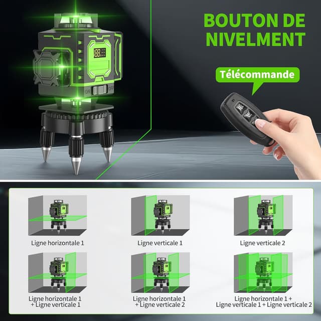 Detalle 2 de Nivel láser autonivelante 360° 16 líneas