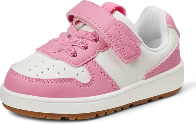 Detalle de Amazon Essentials Unisex Kids’ Low-Top Hook & Loop Court Trainers