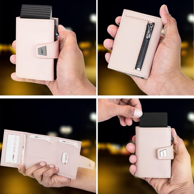 Thumbnail 2 de Marc Peter Geldbörse Herren Leder Portmonee 9,6×7×2 cm