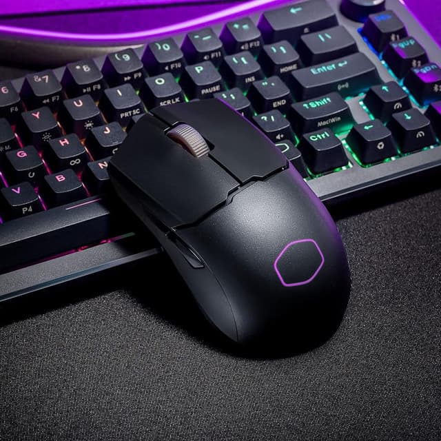 Detalle de Cooler Master MM712 RGB-LED Ratón Gaming Inalámbrico 🕹️ Ultraligero 59g