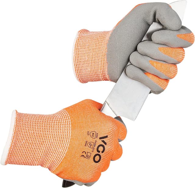 Thumbnail 6 de Vgo Cut Resistant Gloves (2 Pairs) with HPPE anti-cut liner, EN388 Level C / ANSI Level 3 — Size XL, Grey (SK2131)