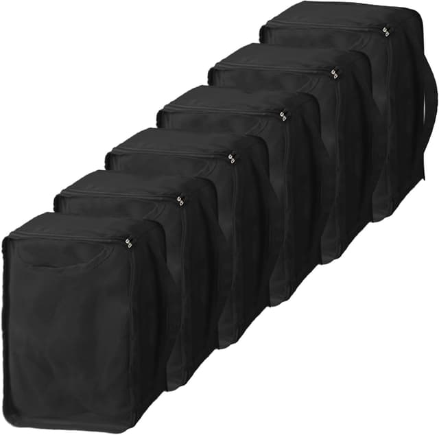 Detalle de Große Koffer Organizer 40×20×25 (6er-Set) – Deep Packing Cubes aus Mesh für Familienreisen, Zuhause & mehr