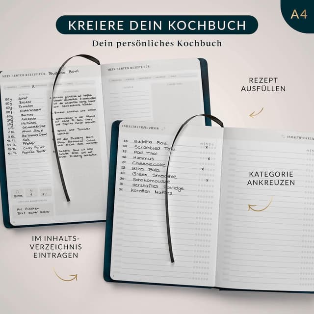 Thumbnail 5 de Lebenskompass Rezeptbuch A4 100 Rezepte