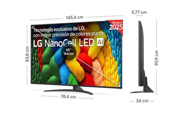 Thumbnail 1 de LG NANO81 65" Nanocell 4K 2025 📺