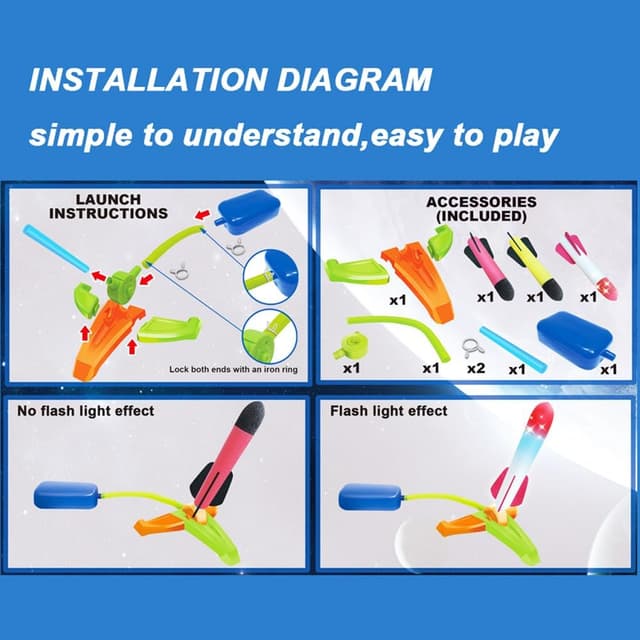 Thumbnail 5 de TODARRUN Fun Catapult Rocket Launcher for Kids 🚀