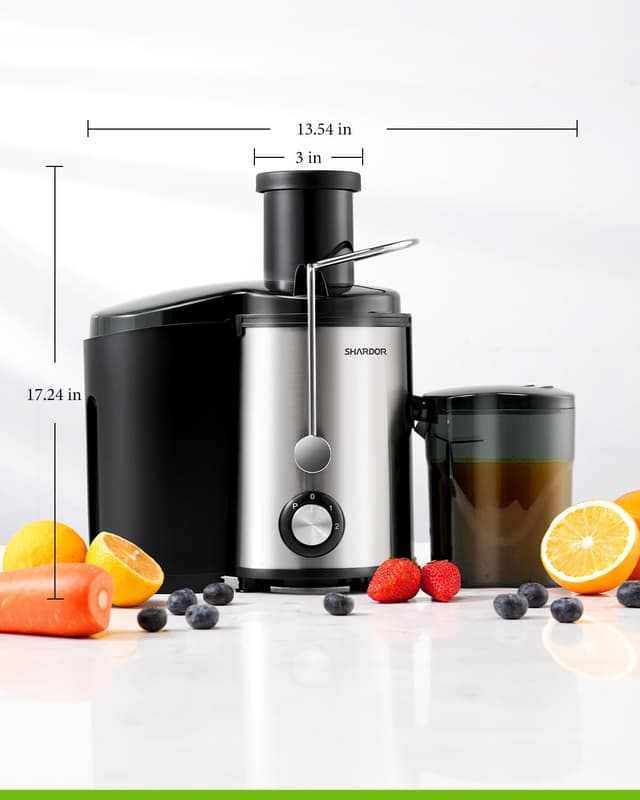 Detalle 2 de Juicer Machines 800W Centrifugal Juicer with 3 Speed Control and Foam Separator