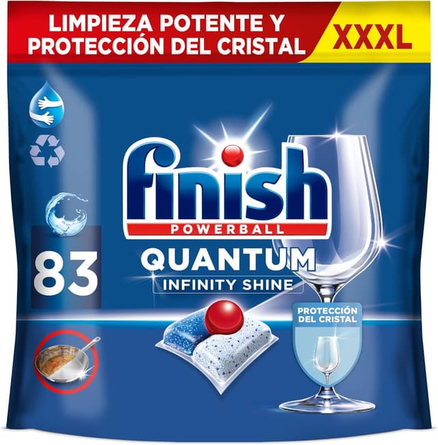 Imagen de Finish Powerball Quantum Infinity Shine 83 pastillas en OfertitasTOP