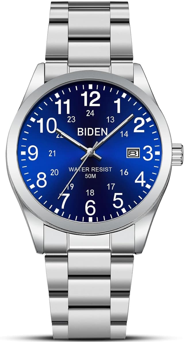 Detalle de LN LENQIN Herrenuhr Edelstahl 30m