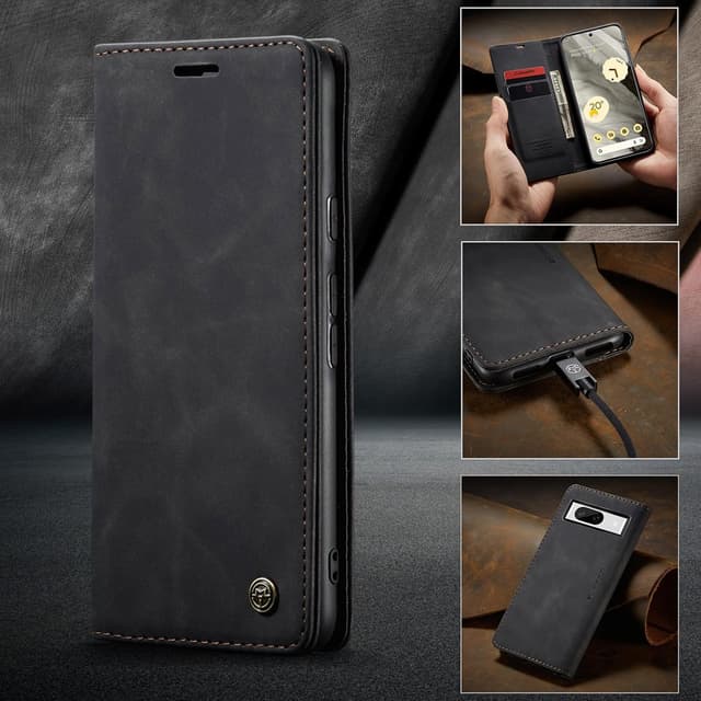 Thumbnail 6 de Cracedily Flip Wallet Leather Case for Google Pixel 8 (Magnetic Closure, Kickstand)