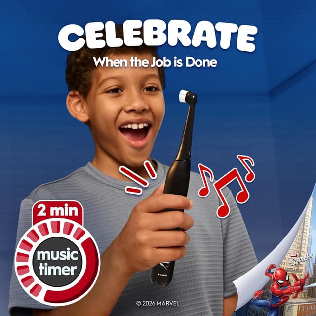 Detalle de Oral-B iO Kids Marvel Spiderman electric toothbrush (for ages 6+)