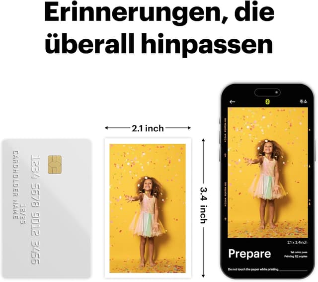 Thumbnail 5 de KODAK P210 Mini 2 Retro Fotodrucker 54Ă—86 đź–¨