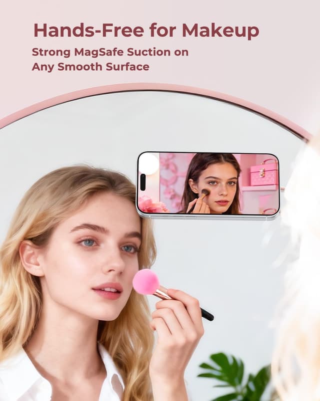 Detalle 1 de Syncwire Magnetic Phone Grip MagSafe-Compatible Phone Ring Holder (Blush Pink)