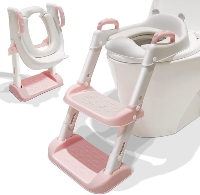 Detalle de Potty Training Toilet Seat Toddler with Ladder ๐ฝ