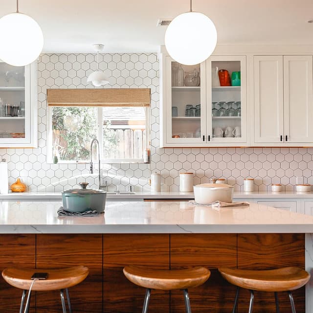 Detalle de Amerdeco 10er Set Möbelknöpfe aus Edelstahl Schwarz – Schrank-, Schubladen- und Türknäufe