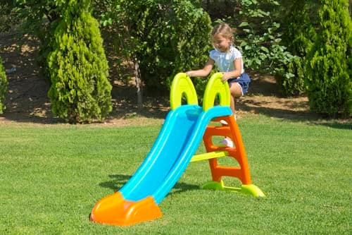 Detalle 2 de FEBER Tobogán Slide Plus con Agua (FEL08000), exterior con hueco para manguera y escaleras antideslizantes