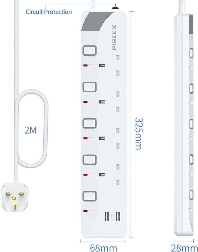 Thumbnail 5 de PIBEE X 4-Way Extension Lead 2M 3250W