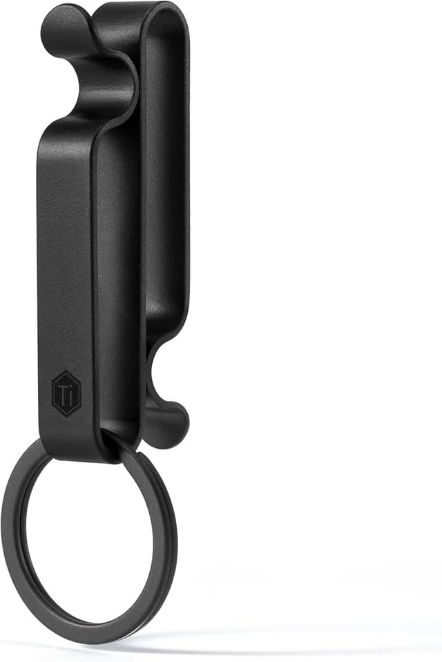 Detalle de KeyUnity KM00 titanium keychain clip 0.45oz