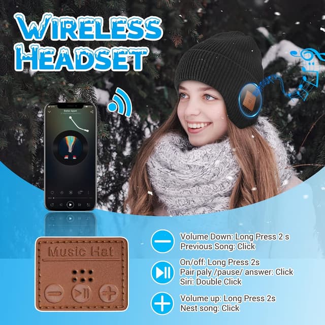Detalle de Bluetooth Beanie 8h Battery